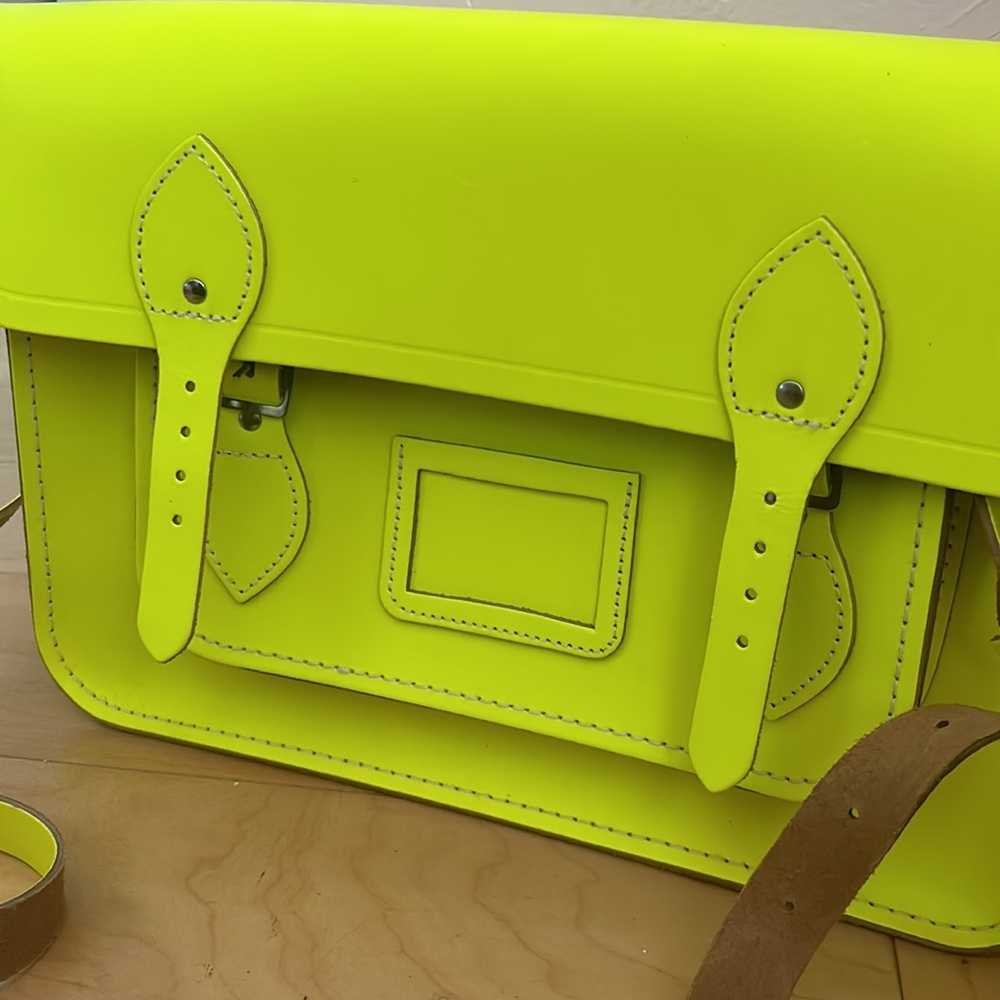 NEON GREEN PRISTINE SATCHEL